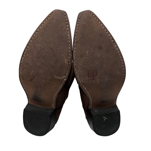Laredo Womens Brown Leather Vintage Western Cowgirl Boots US 7.5M Pull On USA - Picture 6 of 11